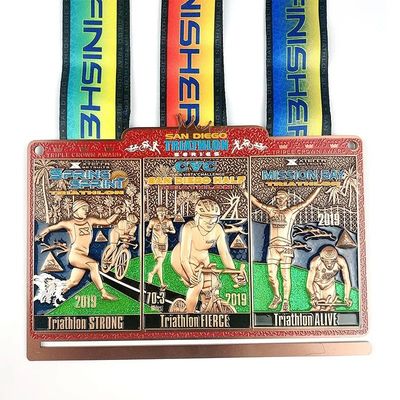 acheter Médailles de triathlon Ironman Pour les récompenses Médailles d'événements personnalisés Souvenirs simples fabrication en ligne