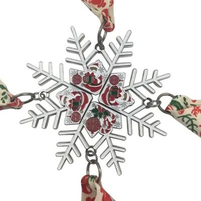 acheter Série combinée magnétique Médailles de la course du Père Noël Forme de neige fabrication en ligne