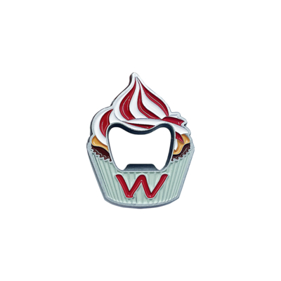 acheter Décapsuleur en émail souple en forme de cupcake 50×40×4mm fabrication en ligne