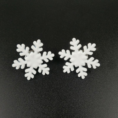Blé métallique Glitter Flocon de neige Badge de broche personnalisé alliage de zinc / fer / laiton Aucune quantité minimale