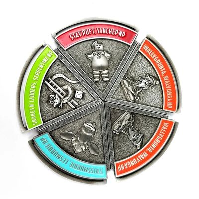 5 pièces de pièces d'argent anciennes
