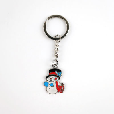 Chaîne de clés en émail doux à thème de Noël Accessoires de fête pour la saison des fêtes
